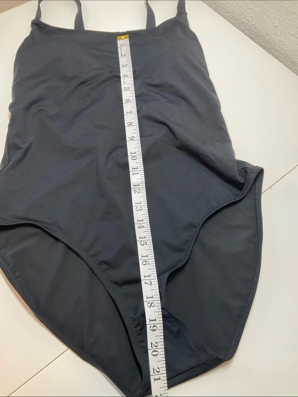 Athleta Straight Neck One Piece Black Medium